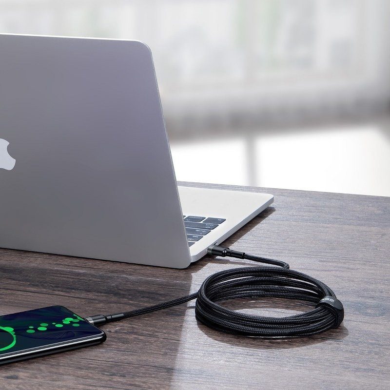 Καλώδιο USB-C/USB-C Cafule PD2.0 100W για Γρήγορη Φόρτιση (20V/5A) 2m (Γκρι/Μαύρο) Baseus - Image 6