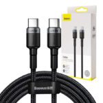 Καλώδιο USB-C/USB-C Cafule PD2.0 100W για Γρήγορη Φόρτιση (20V/5A) 2m (Γκρι/Μαύρο) Baseus