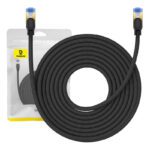 Καλώδιο δικτύου Cat7 10Gbps 5M μαύρο BASEUS