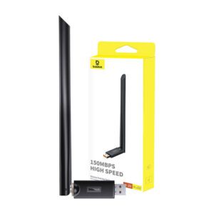 Αντάπτορας δικτύου Wi-Fi fastjoy με κεραία 150Mbps μαύρο BASEUS