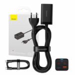Φορτιστής GaN3 Pro, 2xUSB-C, 2xUSB, 65W Μαύρο BASEUS