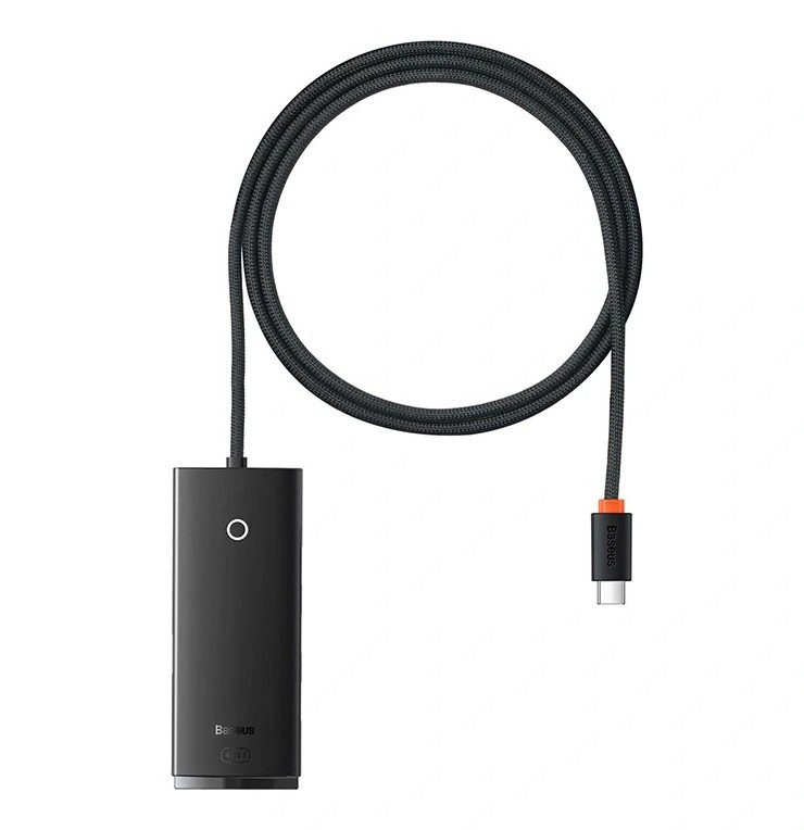 Διανομέας USB 4 σε 1 4xUSB 3.0 & USB-C μαύρος BASEUS - Image 3