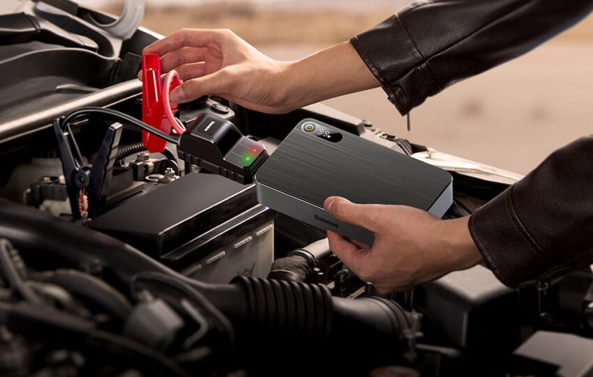 Φορητός εκκινητής/powerbank μπαταρίας αυτοκινήτου 1600A μαύρο - Image 4