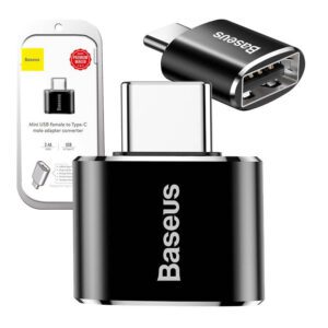 Αντάπτορας OTG USB-C σε USB 2.4A μαύρο Baseus