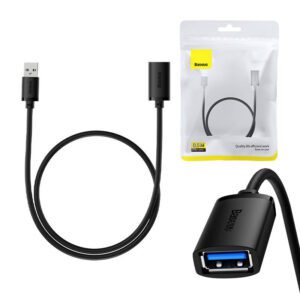 Καλώδιο Επέκτασης USB 2.0 AirJoy Series (Αρσενικό/Θηλυκό) 0.5m (Μαύρο) Baseus