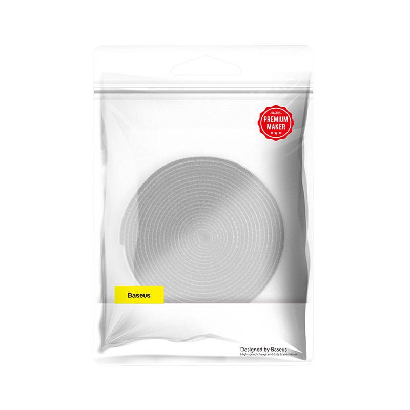 Δεματική Ταινία Καλωδίων Velcro Rainbow Circle Straps 3m (Γκρι) Baseus - Image 3