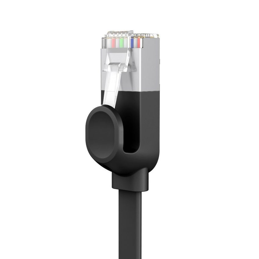 Καλώδιο Δικτύου RJ45 Cat 6 UTP Ethernet Flat 1m (Μαύρο) Baseus - Image 5
