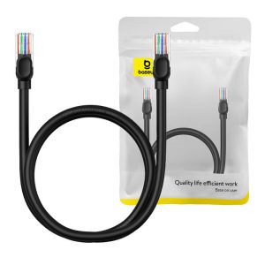 Καλώδιο Δικτύου Ethernet CAT5, 1m (Μαύρο) Baseus