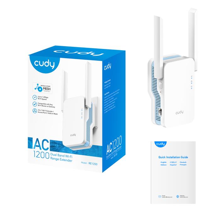 Αναμεταδότης σήματος Wifi 1200Mbps Cudy - Image 3