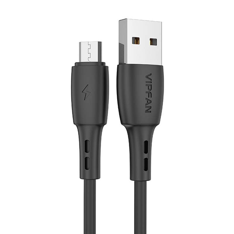 Καλώδιο USB σε MICRO-USB 1M 3A Vipfan Μαύρο
